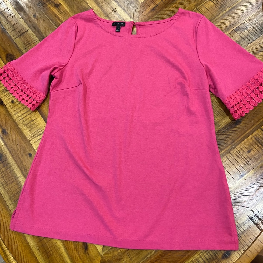 Talbots Pink Short Sleeve Tee